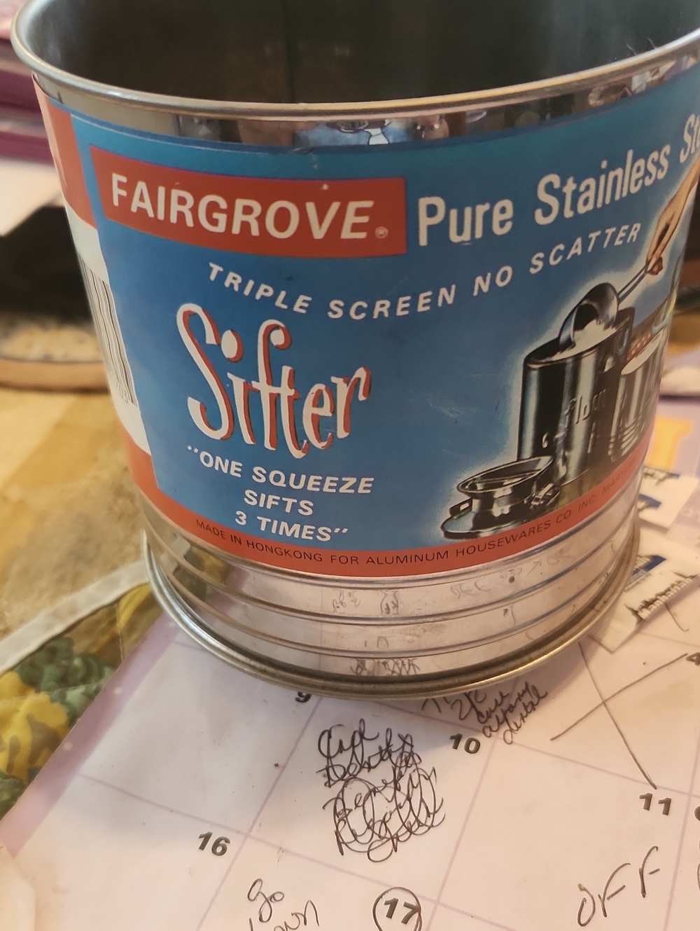 Fairgrove Stainless Steel Sifter - Blue Label